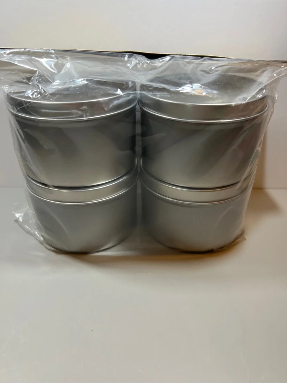 Craft Silver Round Tins - 4 Pack